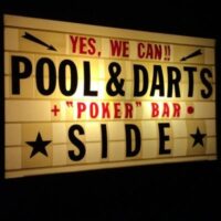 Pool & Darts cafe "side"
